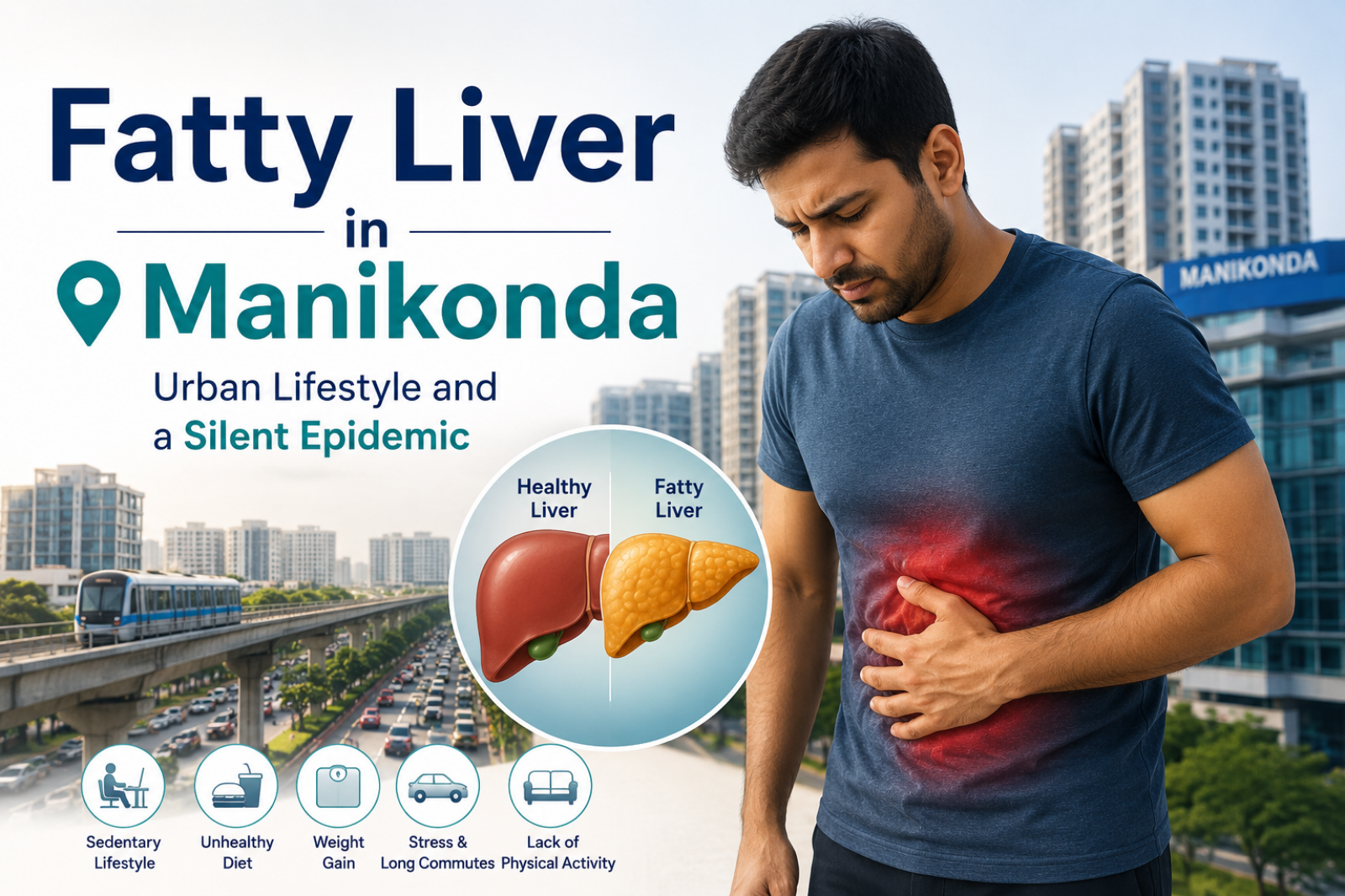 Fatty Liver in Manikonda: Why Urban Lifestyle Is Driving a Silent Epidemic in This Catchment